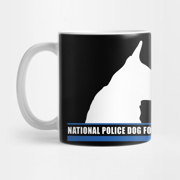 K9 White Outline 2 by National Police Dog Foundation